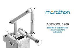 Lo Studio Dentistico Becarelli è dotato di MARATHON ASPI-SOL 1200 in grado di incanalare il flusso d'aria e particelle smosse (droplet) di saliva ed acqua ed aspirarle in un progressivo percorso a filtri